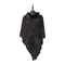 Faux Short Fur Poncho Black