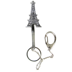 Eiffel Tower Charm Key Finder Keychain