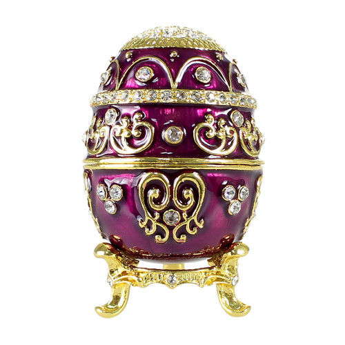 Purple Faberge Egg Trinket Box