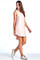 Made in USA Comfy Hooded Tank Ribbed Dress Pink Small