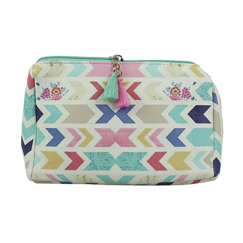 Chevron Print Multiuse Bag Tassels