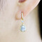 Cubic Zirconia Teardrop Earrings Gold