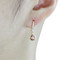 Cubic Zirconia Teardrop Earrings Citrine