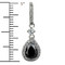 Cubic Zirconia Teardrop Earrings Onyx