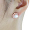 Cubic Zirconia Rose Studs and Faux Pearl Rose Gold