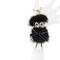 Dangling Chick Bag Mink Fur Black