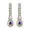 Victorian Style Cubic Zirconia Necklace Earrings Set AB