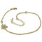 Cubic Zirconia Flower Layered Bracelet Long Chain Gold