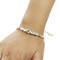 Round-cut and Pear-Cut Cubic Zirconia Tennis Chain Bracelet Gold