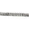 Round-cut and Pear-Cut Cubic Zirconia Tennis Chain Bracelet Silver