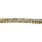 Pear-cut Cubic Zirconia Tennis Chain Bracelet Double Row Gold