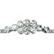 Pear-cut Cubic Zirconia Tennis Chain Bracelet Double Row Silver