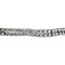 Pear-cut Cubic Zirconia Tennis Chain Bracelet Double Row Silver