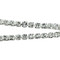 Cubic Zirconia Geometric Layered Bracelet Long Chain Silver
