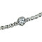 Cubic Zirconia Geometric Layered Bracelet Long Chain Silver