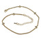 Cubic Zirconia Diamond Shape Layered Bracelet Long Chain Gold