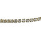 Cubic Zirconia Diamond Shape Layered Bracelet Long Chain Gold