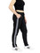 Fleece Lined 2-Stripes Sports Pants Black and White