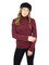 Shimmer and Shine Turtleneck Long Sleeve with Fleece Burgundy Size L