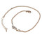 Cubic Zirconia Marquise Cut Layered Bracelet Long Chain Rose Gold