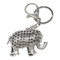 Elephant Keychain Bag Charm Silver