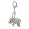 Elephant Keychain Bag Charm Silver