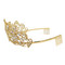 Large Crown Tiara Bridal Wedding Crystals Gold