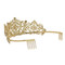 Large Crown Tiara Bridal Wedding Crystals Gold