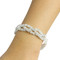 Cubic Zirconia Braided Bracelet Silver