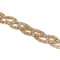 Cubic Zirconia Braided Bracelet Gold