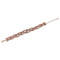 Cubic Zirconia Braided Bracelet Rose Gold