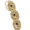 Cubic Zirconia Two Tone Bracelet Gold