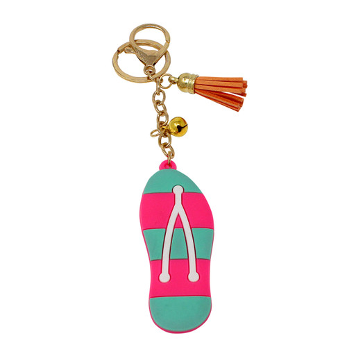 Flipflop Keychain Bag Charm PVC