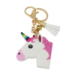 Unicorn Keychain Bag Charm PVC