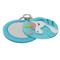 Blue Unicorn Compact Mirror Key Chain Charm