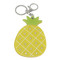 Rhinestone Pineapple Compact Mirror Key Chain Charm