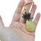 Rhinestone Pineapple Keychain Bag Charm