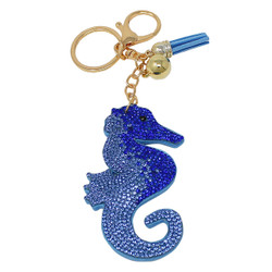 Seahorse Key Chain with Soft Padded Felt Backing