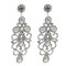 Cubic Zirconia Chandelier Earrings 3 Inches AB Crystals