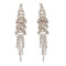 Cubic Zirconia Multi-Tier Cascade Tassel Earrings Gold