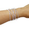 3 Row Criss Cross Adjustable Cuff Bracelet
