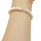 Adjustable Faux Pearl Crystal Cuff Bracelet Gold