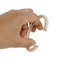 Adjustable Faux Pearl Crystal Cuff Bracelet AB Gold