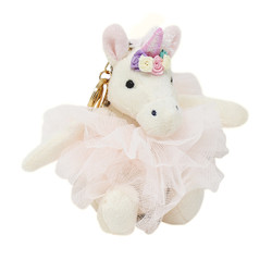 unicorn stuffed animal toy keychain