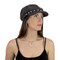 Baker Boy Sueded Cap with Faux Pearls Grey