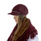 Baker Boy Sueded Cap with Faux Pearls Burgundy