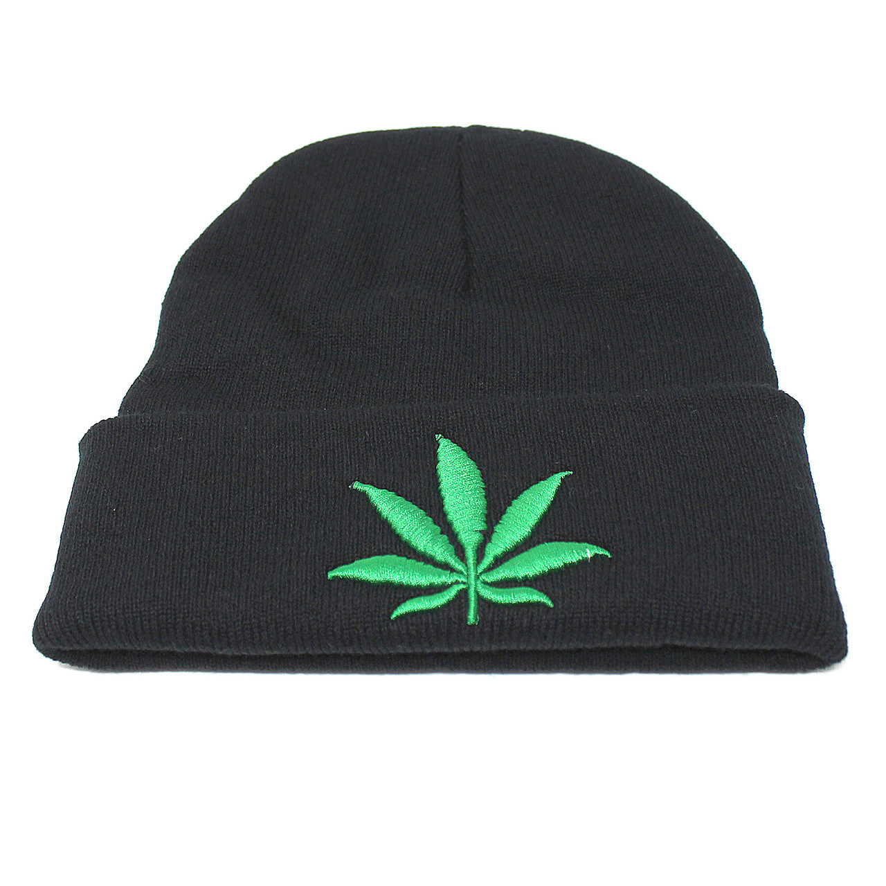 pot leaf beanie