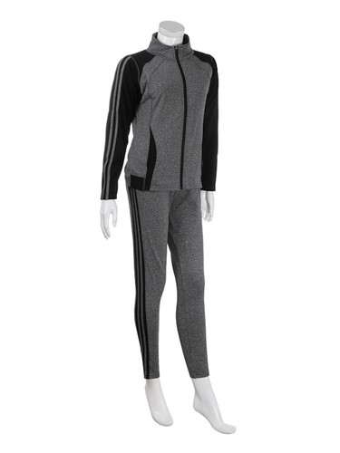 Comfy Activewear Set with Stripes Brushed Grey L/XL