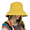 Wired Cotton UV Hat for Women Mustard