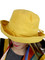 Wired Cotton UV Hat for Women Mustard